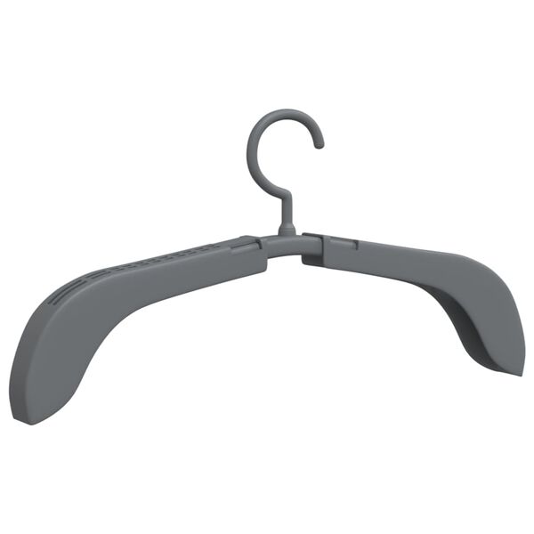 vidaXL Extendable Clothes Hangers 5 pcs Grey