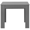 vidaXL Extendable Dining Table High Gloss Grey 175x90x75 cm