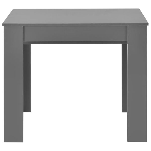 vidaXL Extendable Dining Table High Gloss Grey 175x90x75 cm