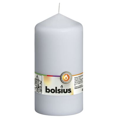 Bolsius Pillar Candles 8 pcs 150x78 mm White