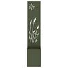 vidaXL Garden Privacy Screen Olive green 32 x 150 cm Cold-rolled steel