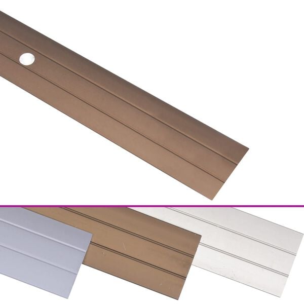 vidaXL Floor Profiles 5 pcs Aluminium 134 cm Brown