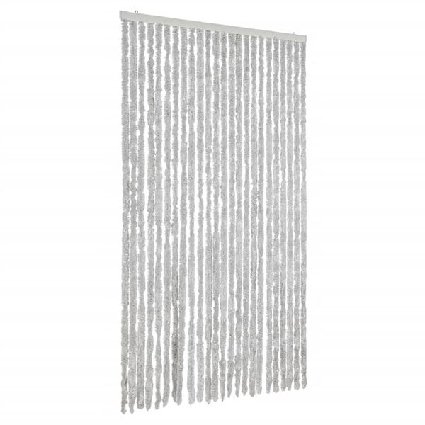 vidaXL Fly Curtain Grey 100x230 cm Chenille