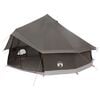 vidaXL Tipi Tent Brown Grey 500 x 500 x 300 cm Polyester and Steel
