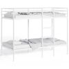 vidaXL Bunk Bed without Mattress White 80x200 cm Steel