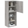 vidaXL TV Cabinet with LED Lights Grey Sonoma 40.5x30x102 cm