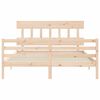 vidaXL Bed Frame without Mattress King Size Solid Wood