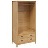 vidaXL Wardrobe HILL Honey Brown 84 x 50 x 170 cm Solid Pine Wood
