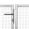 vidaXL Garden Gate Steel 500x150 cm Silver