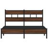 vidaXL Bed Frame without Mattress Brown Oak 160x200 cm Engineered Wood