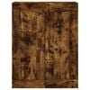 vidaXL Highboard Smoked Oak 69.5x34x180 cm Engineered Wood
