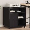 vidaXL Printer Stand Black oak 60 x 50 x 67 cm Engineered wood