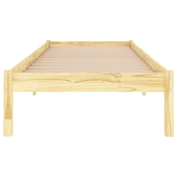 vidaXL Bed Frame without Mattress Solid Wood Small Single