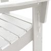 vidaXL Folding Adirondack Chair White 74.5 x 80.5 x 90cm HDPE