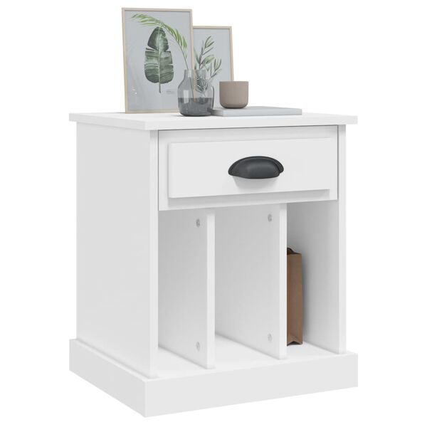 vidaXL Bedside Cabinets 2 pcs White 43x36x50 cm