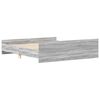 vidaXL Bed Frame without Mattress Grey Sonoma 160x200 cm