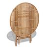 vidaXL 5 Piece Folding Outdoor Dining Set Bamboo