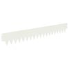 vidaXL Lawn Edging 30 pcs 103 x 15 cm Steel White