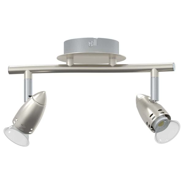 vidaXL Ceiling Spotlight with Spotlights Nickel 27 x 10 x 12 cm Metal