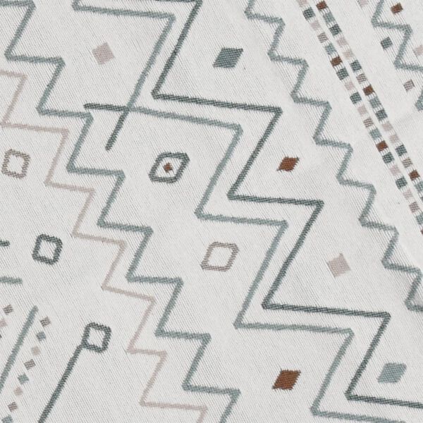 vidaXL Rug Beige and Blue 80x300 cm Cotton