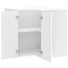 vidaXL Kitchen Wall Corner Cabinet Porto White Engineered Wood
