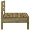 vidaXL Garden Sofa Armless Impregnated Wood Pine