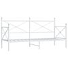 vidaXL Day Bed without Mattress White 75x190 cm Steel