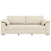 vidaXL Sofa Beige 219 x 77 x 82 cm Linen