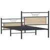 vidaXL Bed Frame without Mattress Sonoma Oak 100x190 cm Engineered Wood