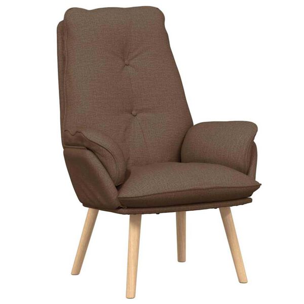 vidaXL Armchair Brown 69 x 74 x 93 cm Sherpa Fabric