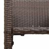vidaXL Garden Bar Stools 2 pcs Brown Poly Rattan