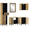 vidaXL 5 Piece Bathroom Furniture Set Solid Wood Mango
