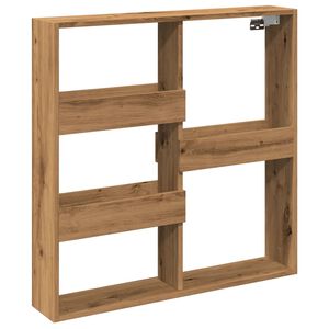 vidaXL Wall Cabinet Artisian Oak 80x15x80 cm Engineered Wood