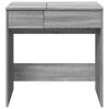 vidaXL Dressing Table with Mirror Grey Sonoma 73x46.5x120 cm