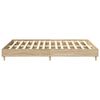 vidaXL Bed Frame No Mattress Sonoma Oak 140x200 cm Engineered Wood