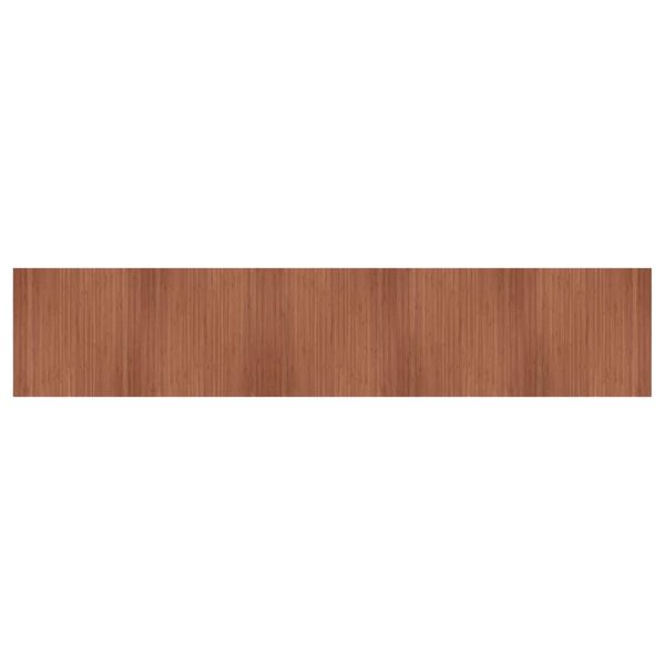 vidaXL Rug Rectangular Brown 100x500 cm Bamboo
