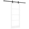 vidaXL Sliding Door ORKDAL White and Black 83 x 202 cm