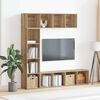 vidaXL Book Cabinets 3 pcs Artisan Oak Engineered Wood