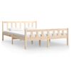 vidaXL Bed Frame without Mattress Solid Wood Small Double