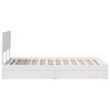 vidaXL Storage Bed with Headboard White 120 x 190 cm Engineered Wood