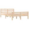 vidaXL Bed Frame without Mattress Solid Wood 140x190 cm