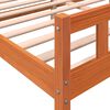 vidaXL Bed Frame without Mattress Wax Brown 180x200 cm Super King Solid Wood Pine