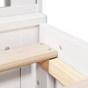 vidaXL Bookcase Bed without Mattress White 140x190 cm Solid Wood Pine