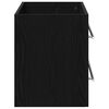 vidaXL Bathroom Sink Cabinet Black Oak 100x38.5x48 cm Engineered Wood
