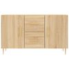 vidaXL Sideboard Sonoma Oak 100x36x60 cm Engineered Wood