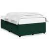 vidaXL Bed Frame without Mattress Dark Green 120x200 cm Velvet