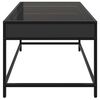 vidaXL Coffee Table with Infinity LED Black 70x50x41 cm