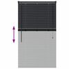 vidaXL Window Blind with Curtains Manual Black Aluminium