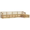 vidaXL Outdoor Sofa Set 5 pcs White Solid Acacia Wood