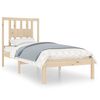 vidaXL Bed Frame without Mattress Solid Wood 90x200 cm (810002+818650)